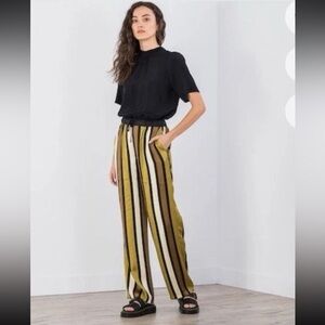 Scotch & Soda green striped Pants